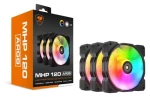 COUGAR MHP 120 ARGB 3 ks čierna, biela / Ventilátor / 120 mm / ARGB / PWM / 600-2000 RPM (CGR-CF-MHP12HB3-RGB)