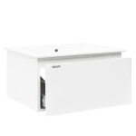 Kúpeľňová skrinka s umývadlom Naturel Ancona 100x45x46 cm biela lesklá ANCONA2100DVB ANCONA2100DVB