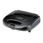 MpM MOP-47 čierna / Sendvičovač / 900 W / 2 sendviče / 4 trojuholníky / nepriľnavý povrch (5903151034243)