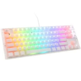 Ducky One 3 Aura TKL Cherry MX-Blue biela / herná klávesnica / podsvietená / mechanická / drôtová USB-C / US (DKON2187ST-CUSPDAWWWWC1)