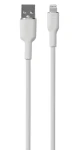 Puro Soft biela / Dátový kábel USB-A - Lightning / MFi / 12W / 1,5 m (PUCAPLTICONWHI)