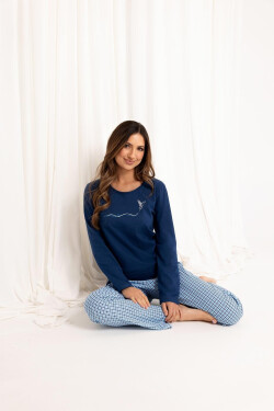 Regina 714 long/r S-XL Z25/26 dámske pyžamo lehká melanž M