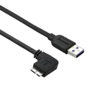 StarTech USB-A - Micro-USB B slim kábel čierna / Kábel / USB 3.0 / 5 Gbit/s / 1 m (USB3AU1MLS)