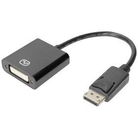 Digitus DisplayPort / DVI prepojovací kábel Konektor DisplayPort, DVI-I 24+5pól. zásuvka 0.15 m čierna DB-340414-001-S dvojžilový tienený, tienený Kábel; DB-340414-001-S