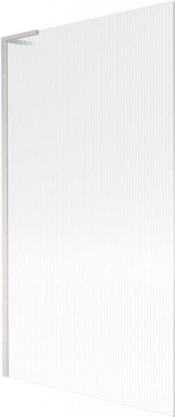 MEXEN/S - Next L vaňová zástena FIX 100 x 150, prúžky, nikel kartáčovaná 895-100-000-03-09-97