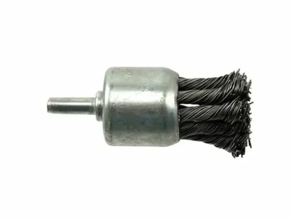 GEKO Kefa okružná vrkôčiková 28mm | vlnitý drôt S 0.5mm | stopka 6mm (G00631)