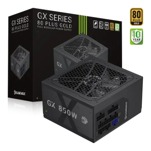 Gamemax GX 850GF / Zdroj / ATX / 850W / 80 PLUS Gold / plne modulárne (GX 850GF)