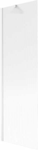 MEXEN/S - Next vaňová zástena FIX 60 x 150, prúžky, biela 895-060-000-00-09-20