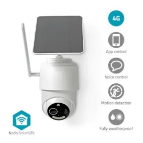 Nedis SIMCBO50WT / Múdra vonkajšia kamera / 4G / SmartLife / Full HD 1080p / Náklon / IP65 / microSD (SIMCBO50WT)