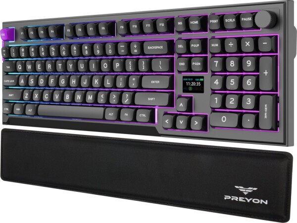 PREYON PREYON SILENT CLAW RED + Podkładka pod nadgarstki Falcon Soft Full Size