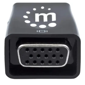 Manhattan mikrokonvertor HDMI - VGA s USB napájaním čierna / Redukcia / Full HD 1920×1080 / audio 3,5mm (151542)