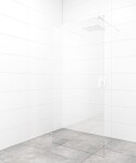 Sprchová zástena Walk-in 140 cm SAT vo farbe profilu biela SATBWI140ZAVB SATBWI140ZAVB