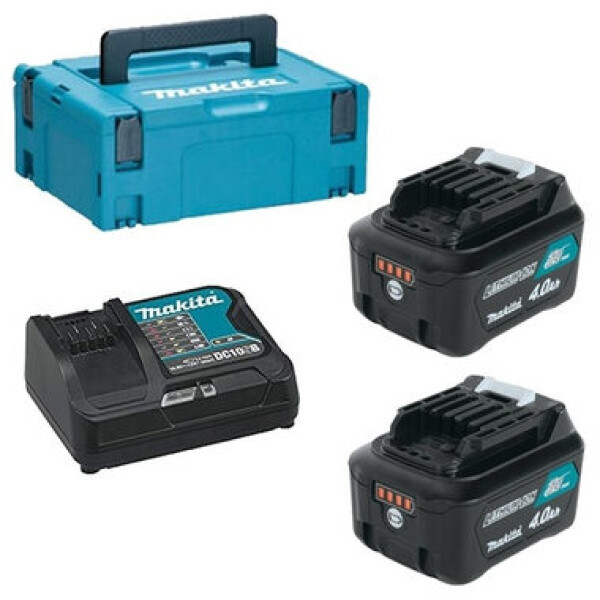 Makita Energy Kit 197641-2 / Makpac / Nabíjačka DC10SB / 2x Akumulátor BL1041B / 12V / 4.0 Ah (197641-2)