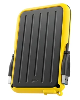 Silicon Power A66 1TB čierna/žltá / Externý HDD / 2.5" / USB 3.2 Gen 1 / odolný (SP010TBPHD66SS3Y)