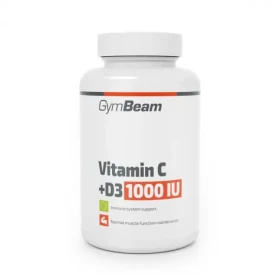 Vitamín C + D3 1000 IU - GymBeam (90 kaps.) (35998-1-90tab)