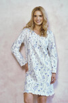 Taro Caroline 3455 long/r M-XL Z25/26 dámske tričko modré květy M