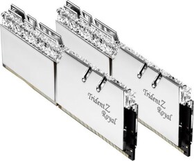 G.Skill Trident Z Royal Silver 16GB (2x8GB) 3200MHz / DDR4 / CL16-18-18-38 / 1.35V / XMP 2.0 / LED podsvietenie / dopredaj (F4-3200C16D-16GTRS)