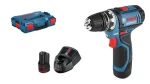 BOSCH GSR 12V-15 FC / Aku Vŕtací skrutkovač / 12V / 2x2.0Ah / 10mm skľučovadlo / 1300 ot-min / 30 Nm / L-Boxx (06019F6001)