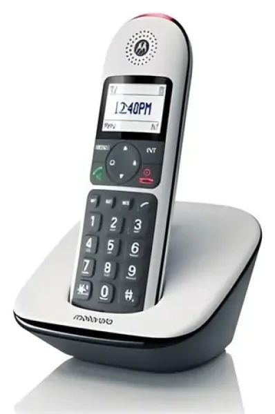 Motorola CD5001 biela / DECT telefón / veľké tlačidlá / kompatibilné so slúchadlami (G31000X08W1AWE(ES))