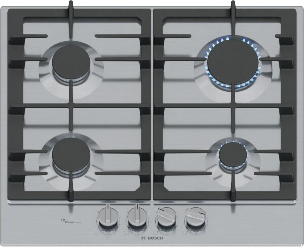 Bosch Bosch Serie 6 PCP6A5I90 płyta kuchenna nehrdzavejúca oceľ Wbudowany 58 cm Gaz 4 stref(y)