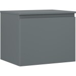 MEXEN/S - Orio kúpeľňová skrinka pod umývadlo 60 cm s doskou, 1 šuplík, grafit mat 91A10-06047-1-BFC66