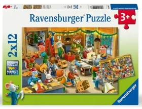 Ravensburger Puzzle: Vianočné kúzlo v továrni na hračky