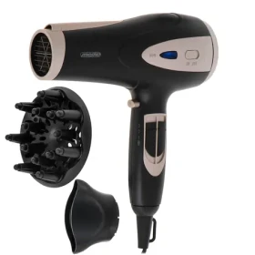 Mesko MS 2287 čierna/champagne / Fén na vlasy / 2200 W / Ionizácia / Difuzér (MS 2287)