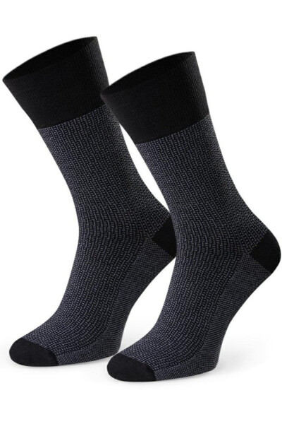 PÁNSKE PONOŽKY STEVEN 011-05,06 černá 45-47
