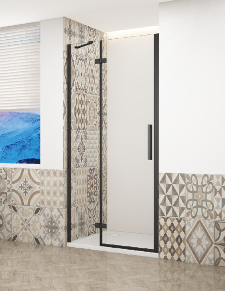 GELCO TRINITY BLACK dvere do niky ľavé, 1200 číre sklo, GT1212CL-B GT1212CL-B