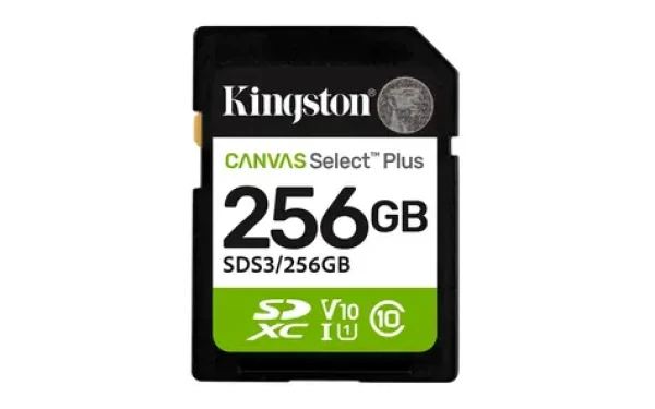 Kingston Canvas Select PLUS SDXC 256GB / UHS-I V90 / U3 / Class 10 (SDS3/256GB)