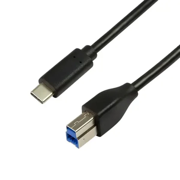 LogiLink USB-C na USB-B čierna / Kábel USB 3.2 Gen1 / 2 m / 5 Gbit/s (CU0163)