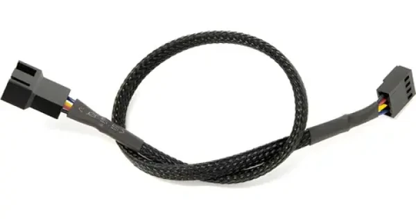 Watercool 4-Pin PWM predlžovací kábel čierna / Predlžovací kábel / 30cm (60314)