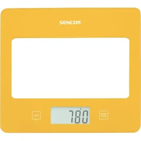 Sencor SKS 5036YL žltá / digitálna kuchynská váha / max. 5 kg / funkcia TARE / dotyk. tlačidlá (8590669315079)