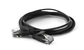 Wantec CAT6a U/UTP 25 m čierna / Patch kábel / RJ-45 / 2,8 mm (7322)
