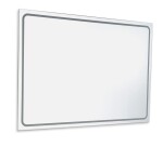 SAPHO - CIRASA STRIP kúpeľňová skrinka 100cm CIRASA s umývadlom a LED zrkadlom, 2 zásuvky, dub Alabama KSET-109