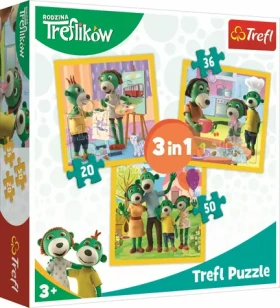 Trefl - Puzzle - Treflíci: Byť spolu je fajn 3v1