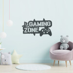 Veselá Stena Samolepka Gaming zone Farba: fialová, Veľkosť: 60 x 36 cm