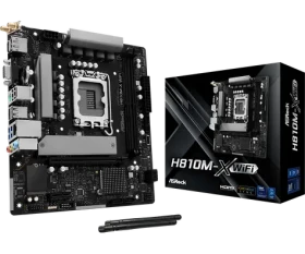 ASRock H810M-X WiFi / H810 / LGA 1851 / 2x DDR5 / PCIEx 16 / 2.5GLAN / Wi-Fi / mATX (90-MXBS6-A0UAYZ)