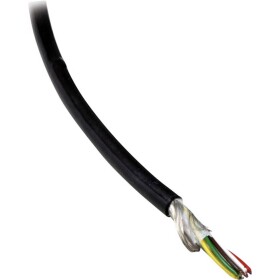 BKL Electronic 1506043/5 dátový kábel Li12YD11Y 4 x 0.14 mm² čierna 5 m; 1506043/5