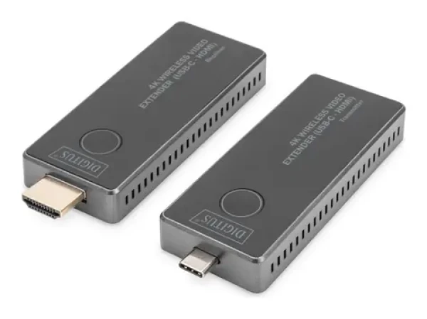 Digitus DS-55324 / Bezdrôtový predlžovač HDMI / USB-C na HDMI / 4K 30Hz / dosah 30 m (DS-55324)