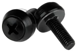 StarTech Montážne skrutky M5 čierne / Skrutky / 50 ks / dĺžka 12 mm (CABSCREWSB)