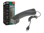 Digitus DA-70772 čierna / USB headset / na uši / mono / mikrofón (DA-70772)