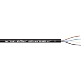 LAPP 7038902/100 senzorový kábel UNITRONIC® SENSOR LifYY 5 x 0.34 mm² čierna 100 m; 7038902/100