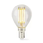 Nedis LED žiarovka E14 / G45 / 4.5 W / 470 lm / 2700 K / Stmievateľné / Teplá biela / Retro štýl / 1 ks (LBFE14G452)