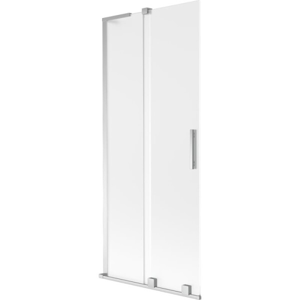 MEXEN/S - Velar L dvojkrídlová posuvná vaňová zástena 85 x 150, dekor, chróm 896-085-003-31-01