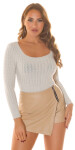 Sexy Musthave Crop-Sweater Einheitsgroesse