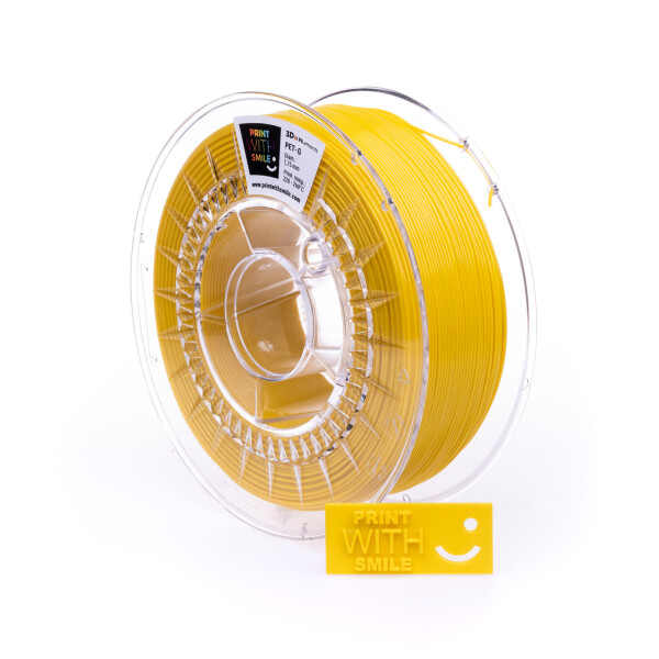 PET-G filament Yellow 1,75 mm Print With Smile 1 kg
