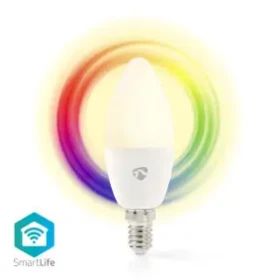 Nedis SmartLife Plnofarebná Žiarovka / Wi-Fi / E14 / 470 lm / 4.9 W / RGB / Android iOS (WIFILRC10E14)