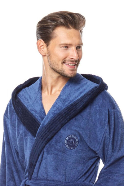 Pánsky župan George navy - L&L tmavě modrá 188/XXL
