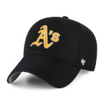 47 Značka Oakland Athletics Zvýšená baseballová čiapka B-MVP18WBV-BKG OSFM
